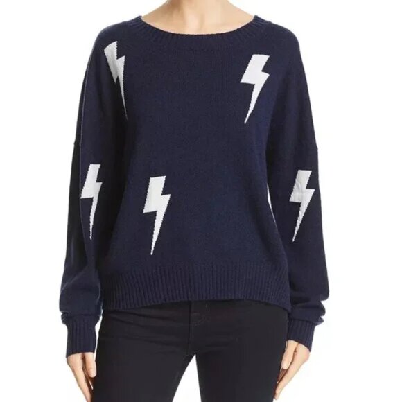 Rails Presley Lighting Bolt Sweater Wool Cashmere Size S - Picture 2 of 9
